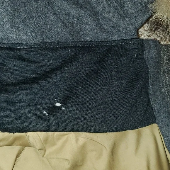 W's XS Woolrich Wool, Down, Real Fur Coat - Picture 4 of 14